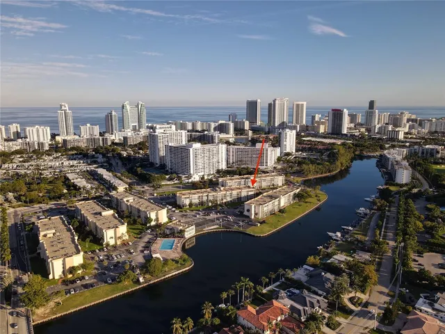 a view of a gym with an ocean