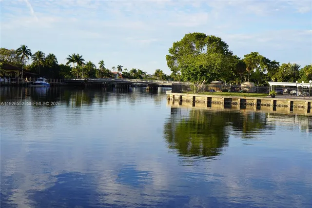 a hallway with a hardwood floor