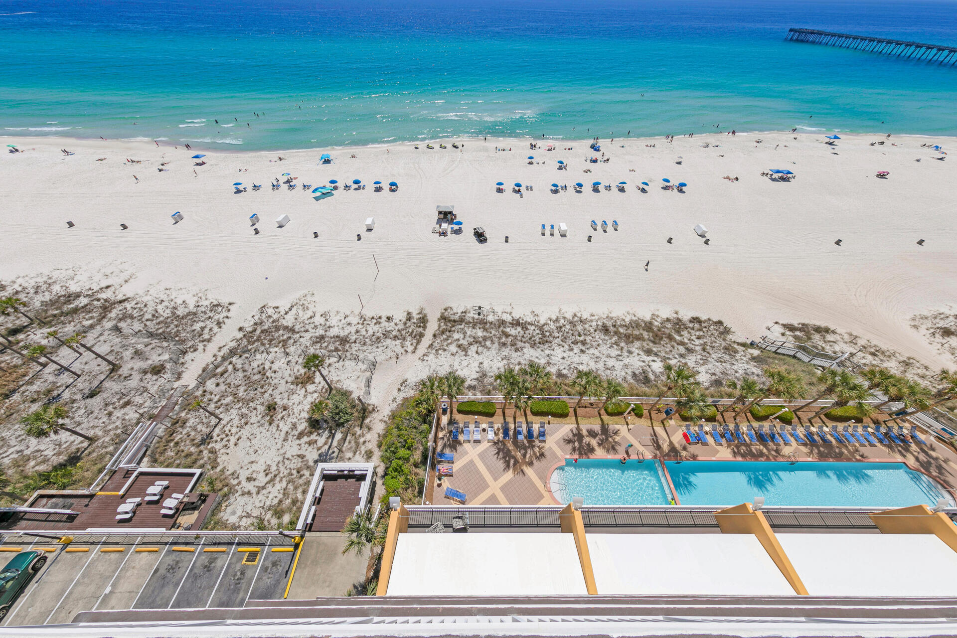 12011 Front Beach Road, Unit 701 Panama City Beach, FL 32407 - Photo 33 of 42 a view of beach with ocean view
