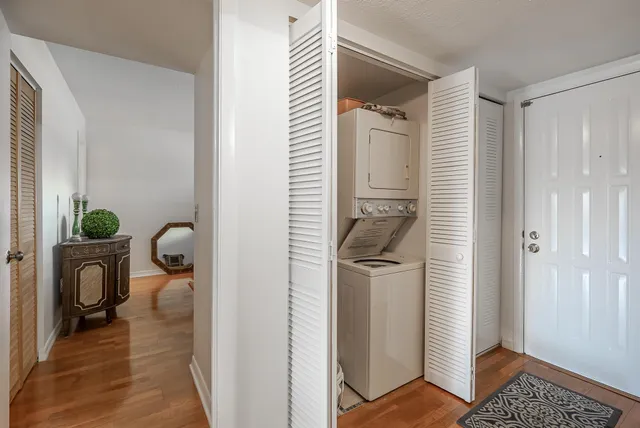 a view of a lake with a big yard