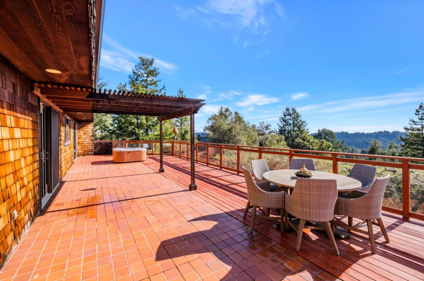 17070 Lon Road Los Gatos, CA 95033 - Photo 43 of 56 a view of a chairs and table on the terrace
