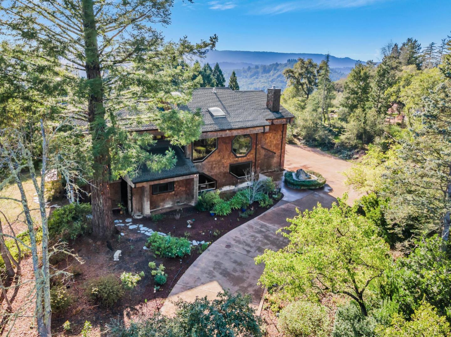 17070 Lon Road Los Gatos, CA 95033 - Photo 46 of 56 an aerial view of a house with a yard