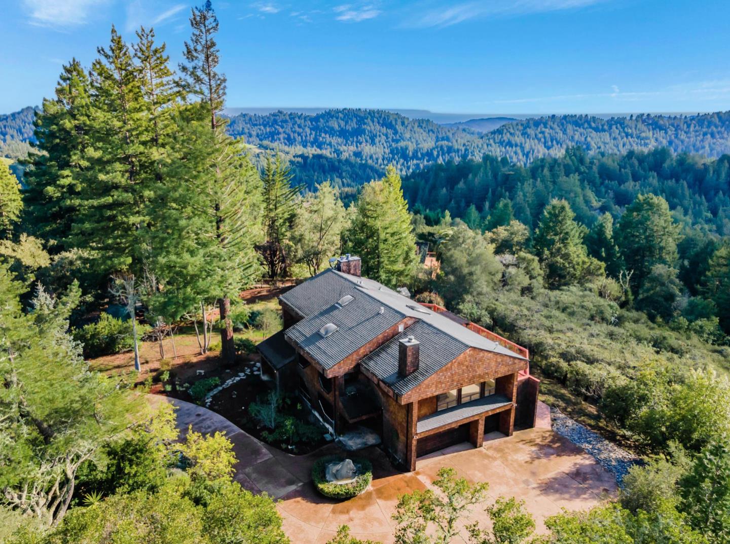 17070 Lon Road Los Gatos, CA 95033 - Photo 50 of 56 an aerial view of a house with a yard
