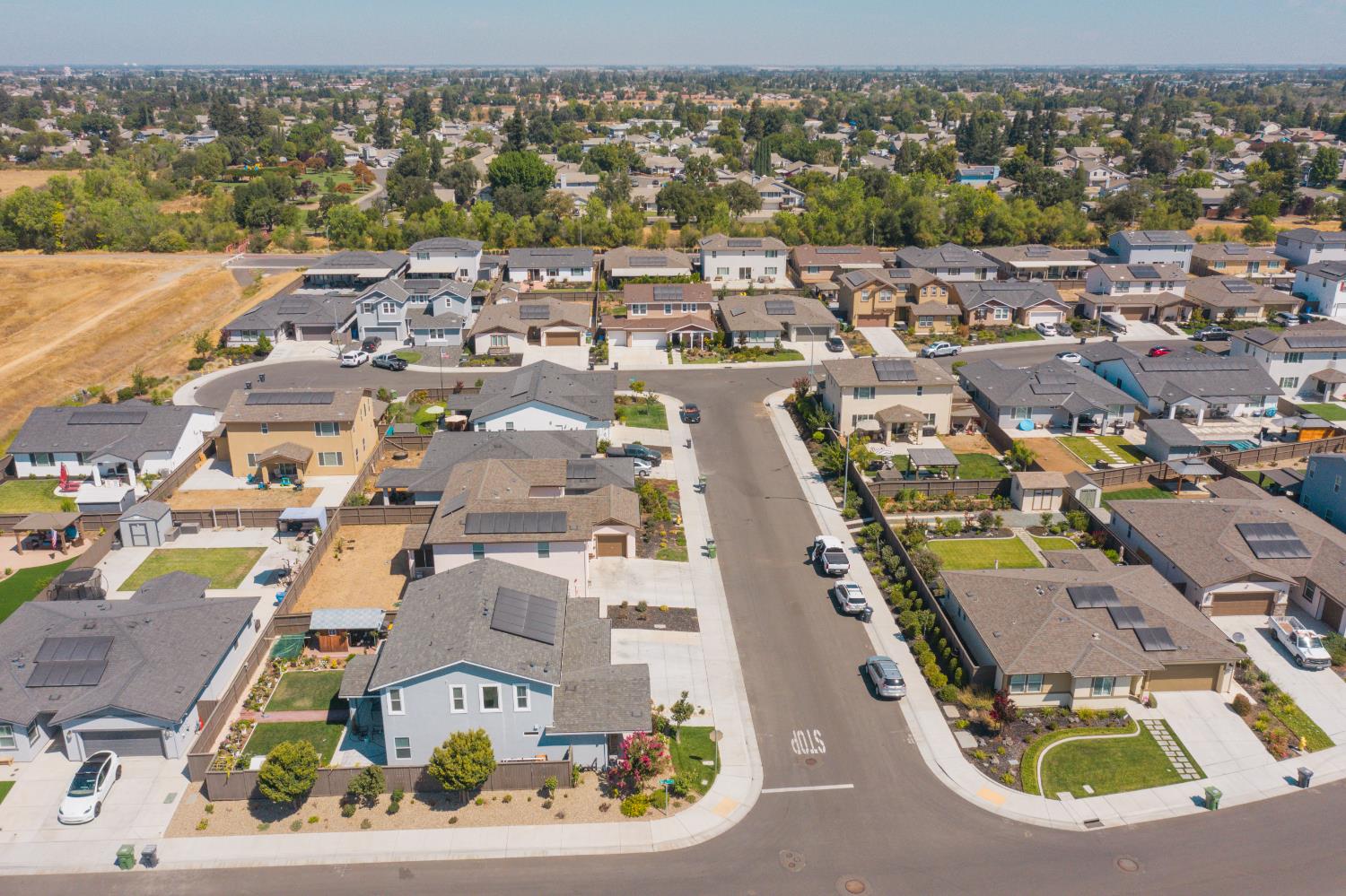 650 Nathaniel Avenue Galt, CA 95632 - Photo 45 of 46 an aerial view of a house with a ocean view