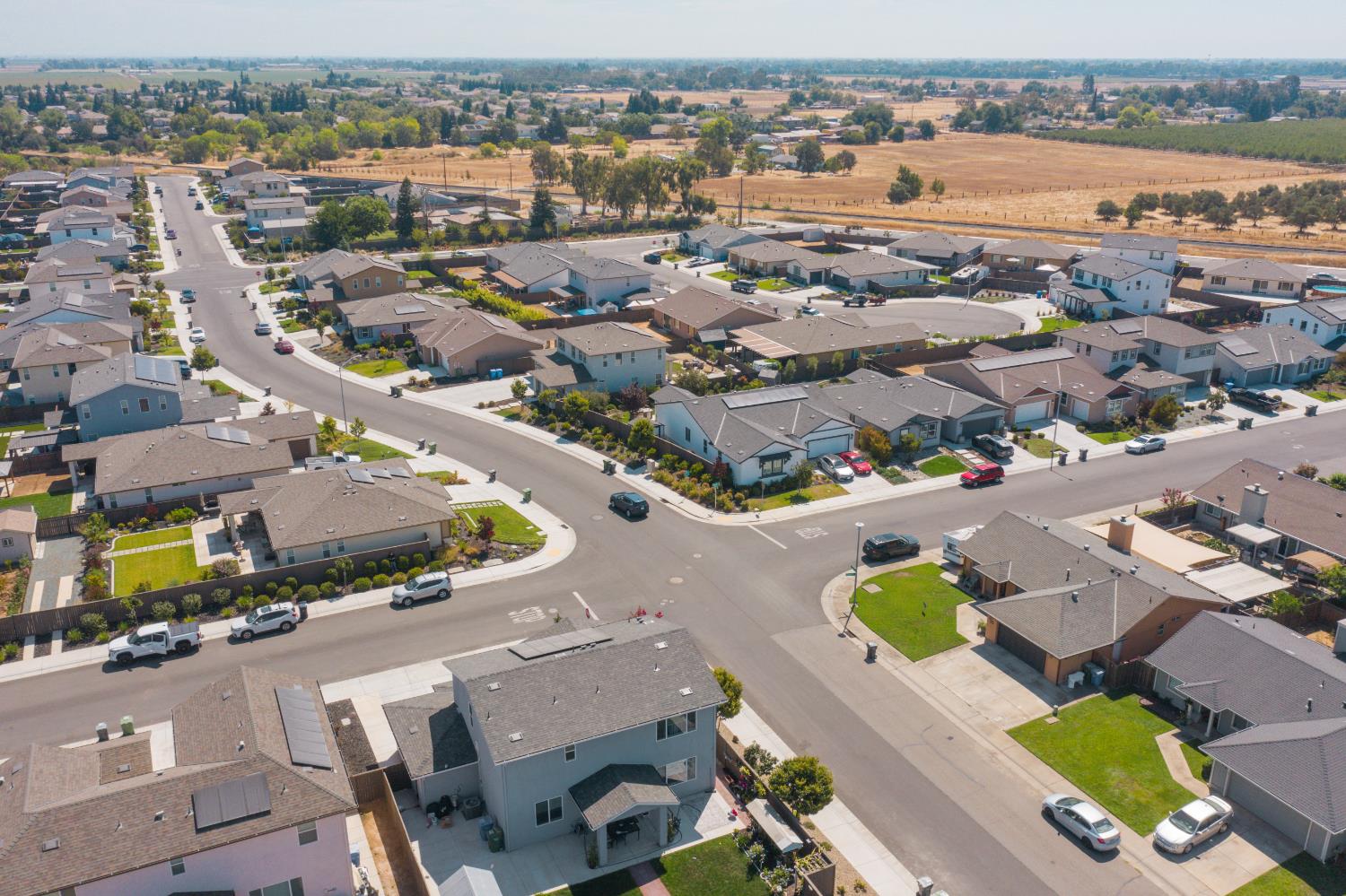 650 Nathaniel Avenue Galt, CA 95632 - Photo 46 of 46 an aerial view of a city with lots of residential buildings