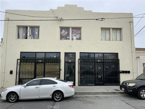a car parked in front of a building