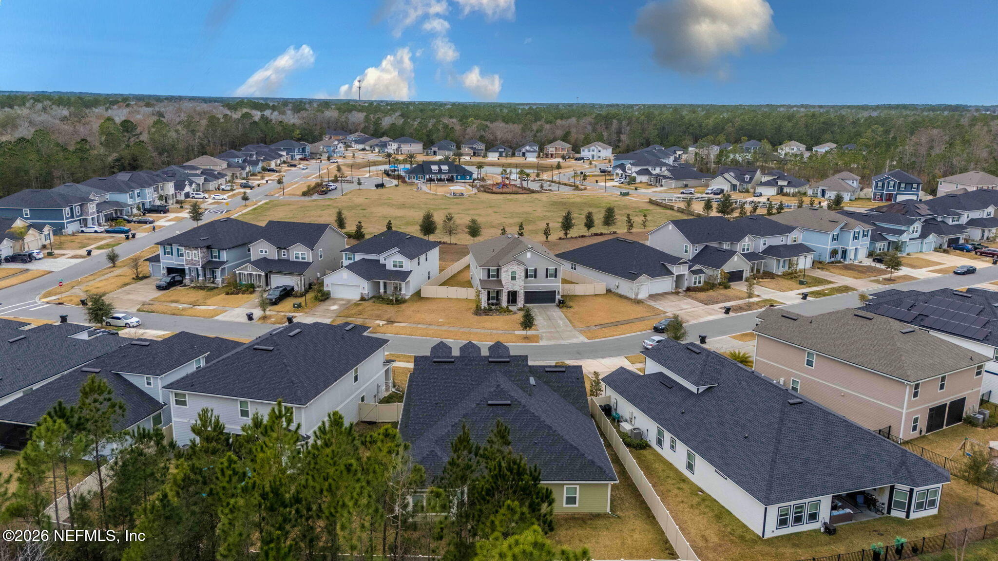 620 Ivory Palm Road Orange Park, FL 32073 - Photo 44 of 53 an aerial view of residential houses and outdoor space