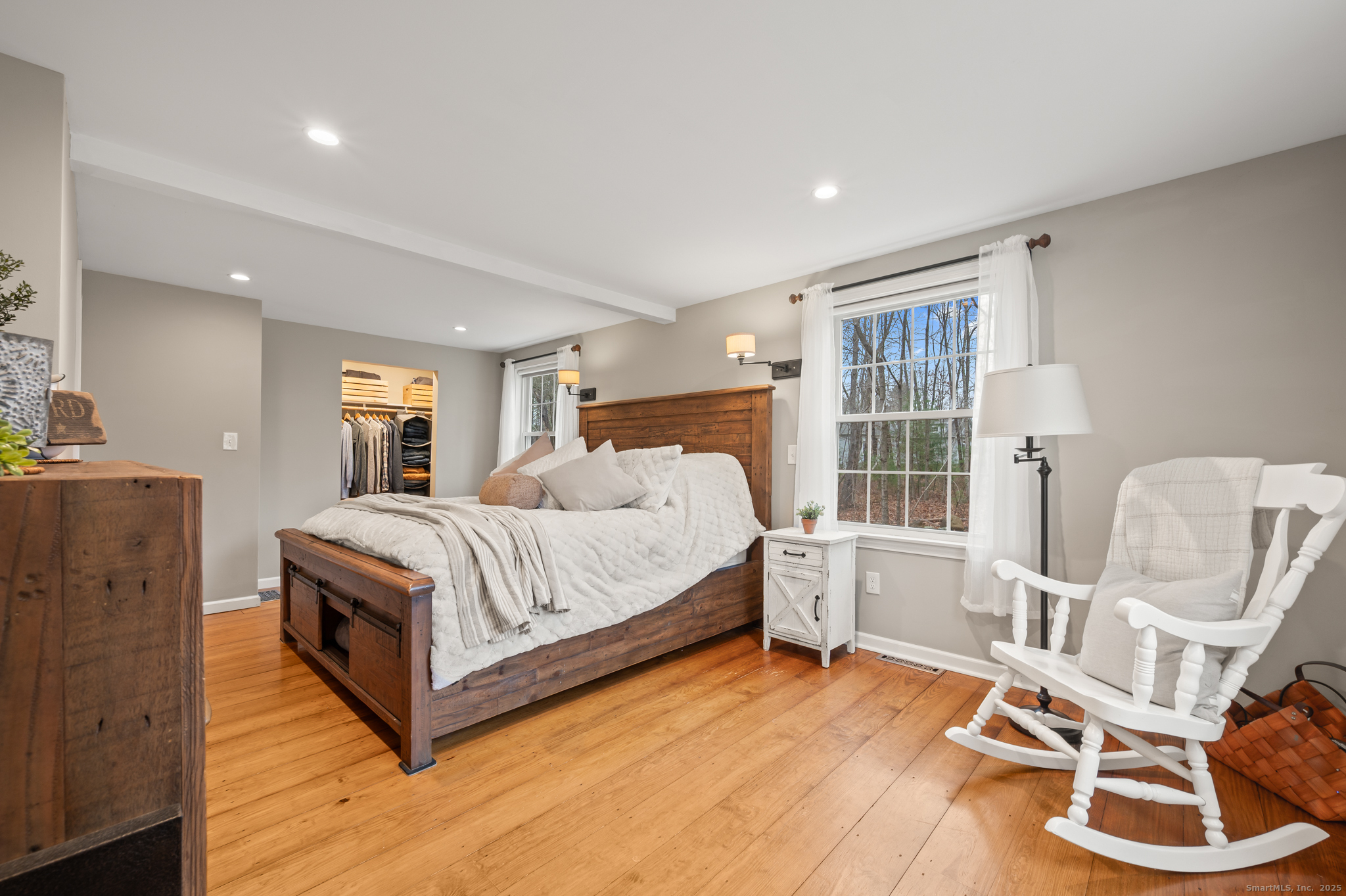 192 Leonard Road Stafford, CT 06076 - Photo 13 of 40 a bed room with a bed and a chair