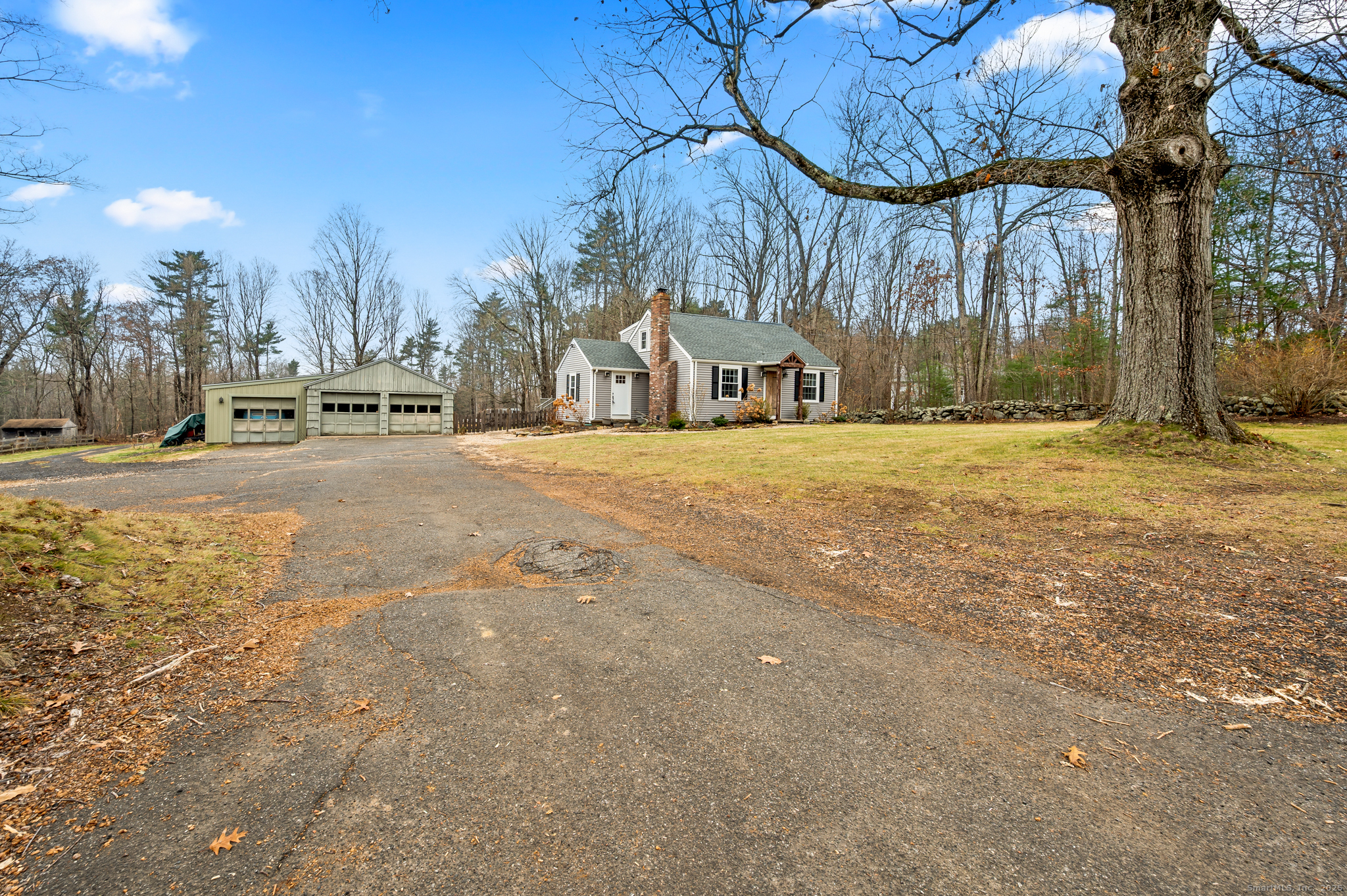 192 Leonard Road Stafford, CT 06076 - Photo 4 of 40 a view of large yard with large trees