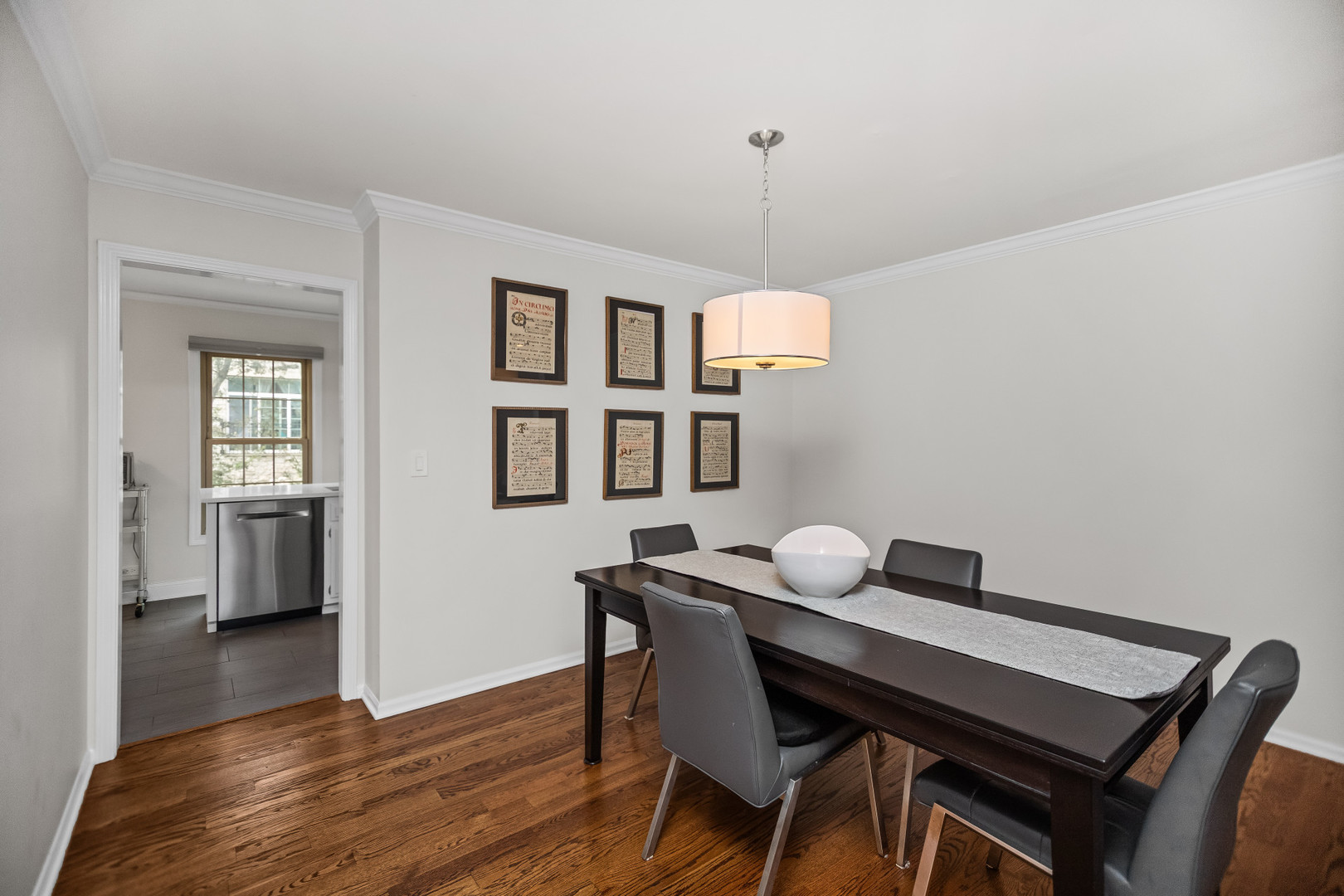 15 Landmark Street Northfield, IL 60093 - Photo 8 of 24 a view of a dining room with furniture and wooden floor