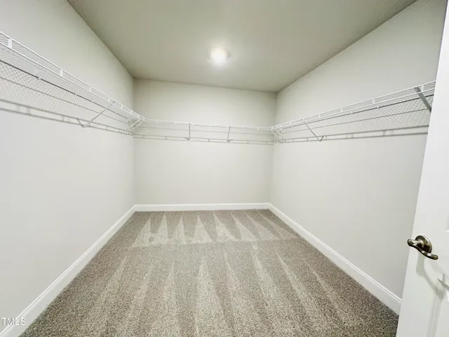 a view of a room with empty racks