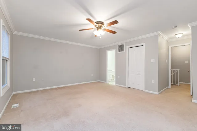 a view of an empty room