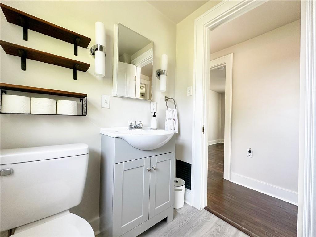 136 Morgan Street Lower Burrell, PA 15068 - Photo 11 of 32 a bathroom with a sink toilet and shower