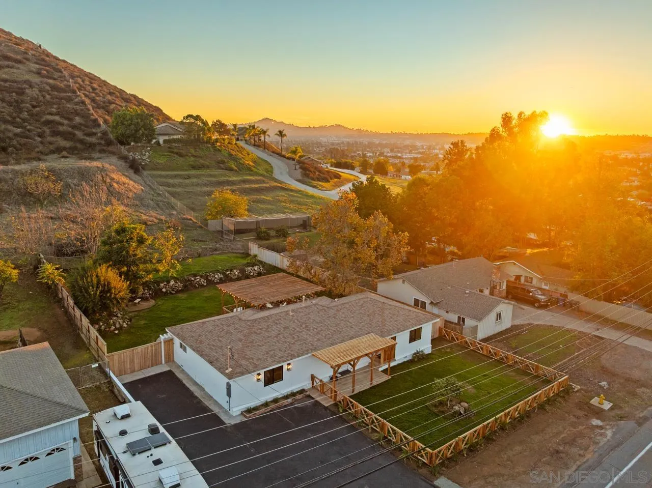 1155 Pepper Drive El Cajon, CA 92021 - Photo 42 of 62 an aerial view of residential houses with outdoor space