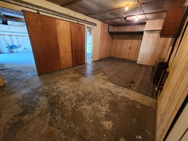 a view of a storage room