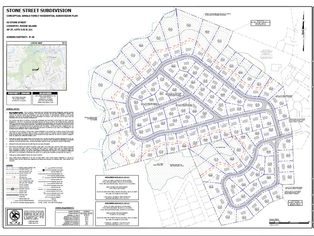 0 Ian Street Coventry, RI 02816 - Photo 4 of 5 Conceptual Subdivision Plan