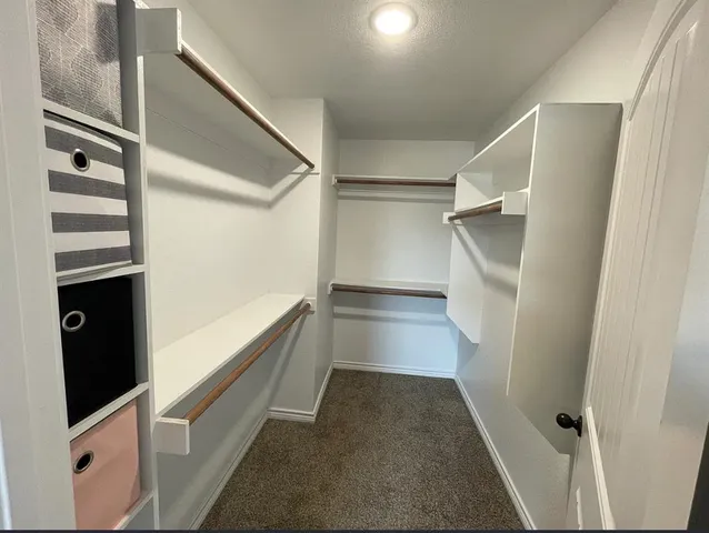 a view of walk in closet
