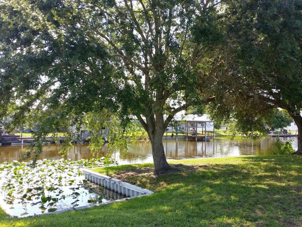 1460 Hunter Road Okeechobee, FL 34974 - Photo 1 of 1 a view of a lake with a big yard and large trees