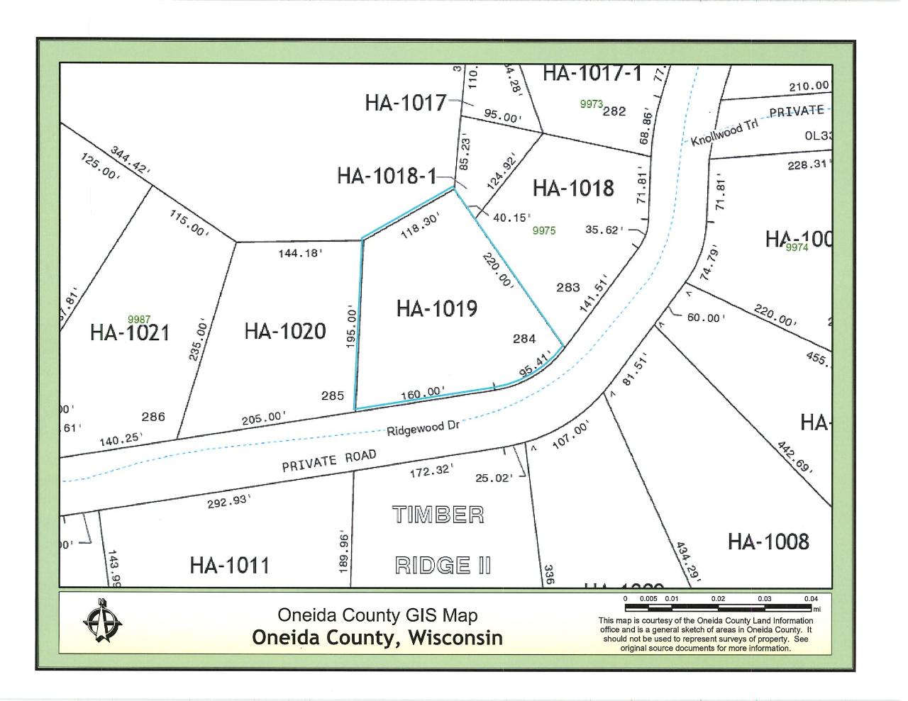 On Ridgewood Drive, Unit LOT 284 Minocqua, WI 54548 - Photo 1 of 4 Gallery Image 1