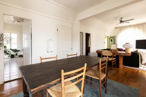 a room with furniture and a window