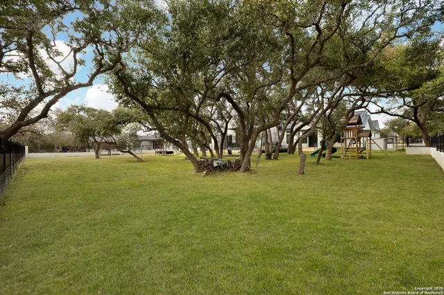 a view of field with trees