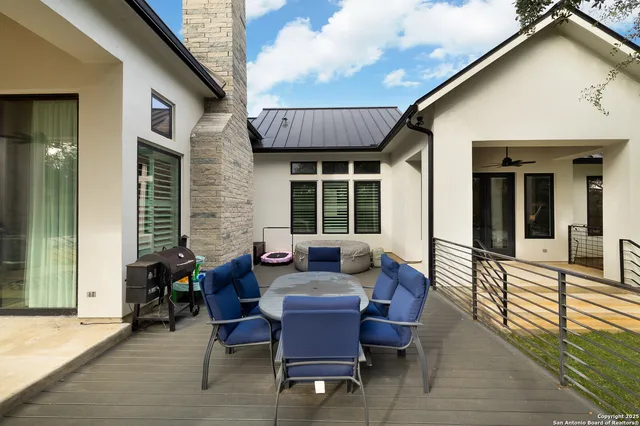 a large white room with a large window