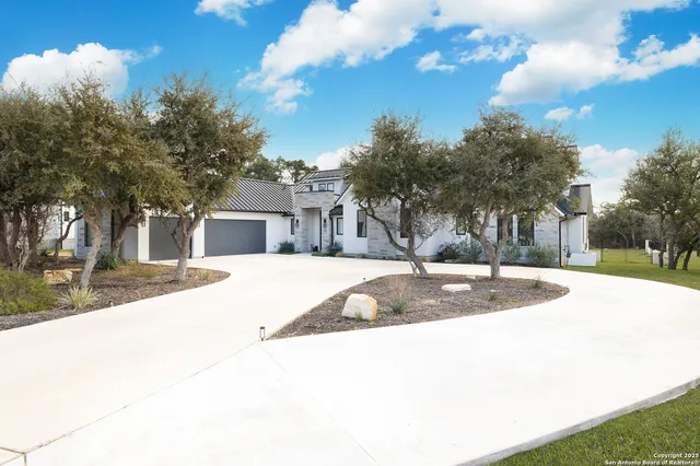 a view of street with with trees