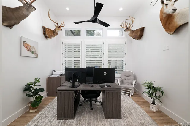 a view of a workspace with a window