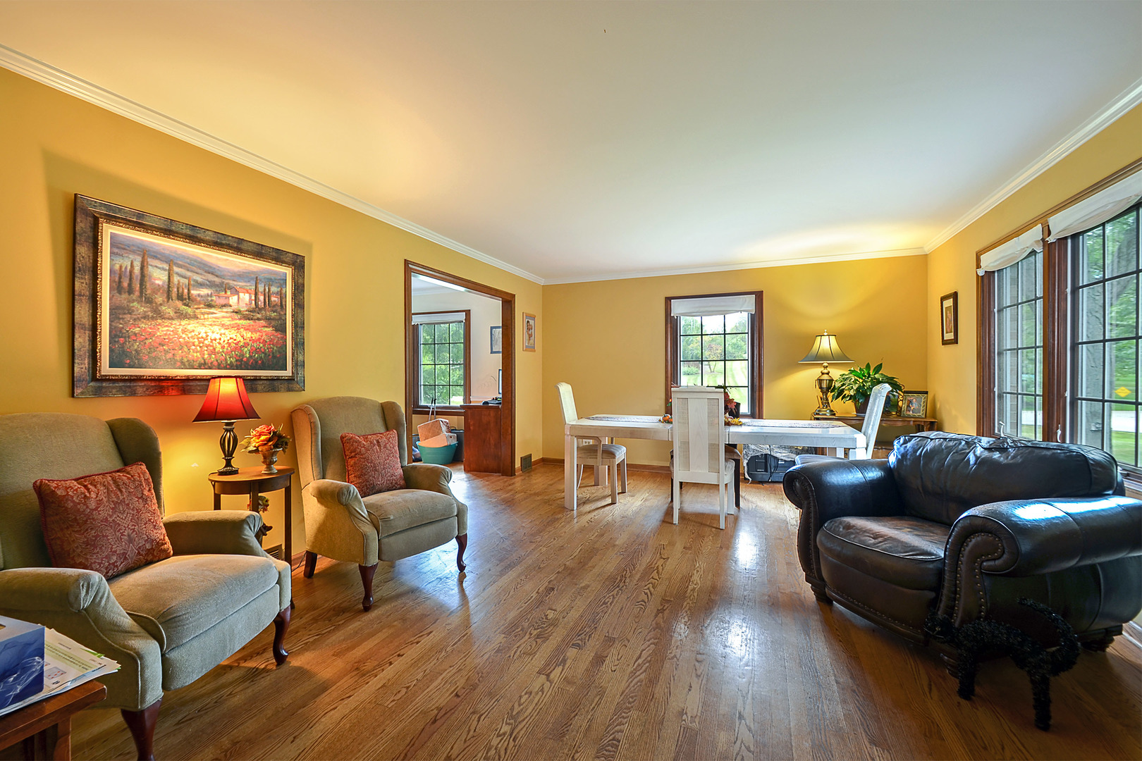 1455 Appleby Road Inverness, IL 60067 - Photo 11 of 16 a living room with furniture and a wooden floor