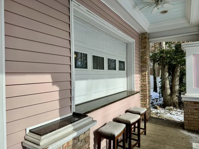 a view of a entryway front of house