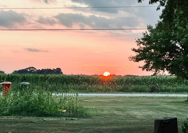 a view of an ocean and beach