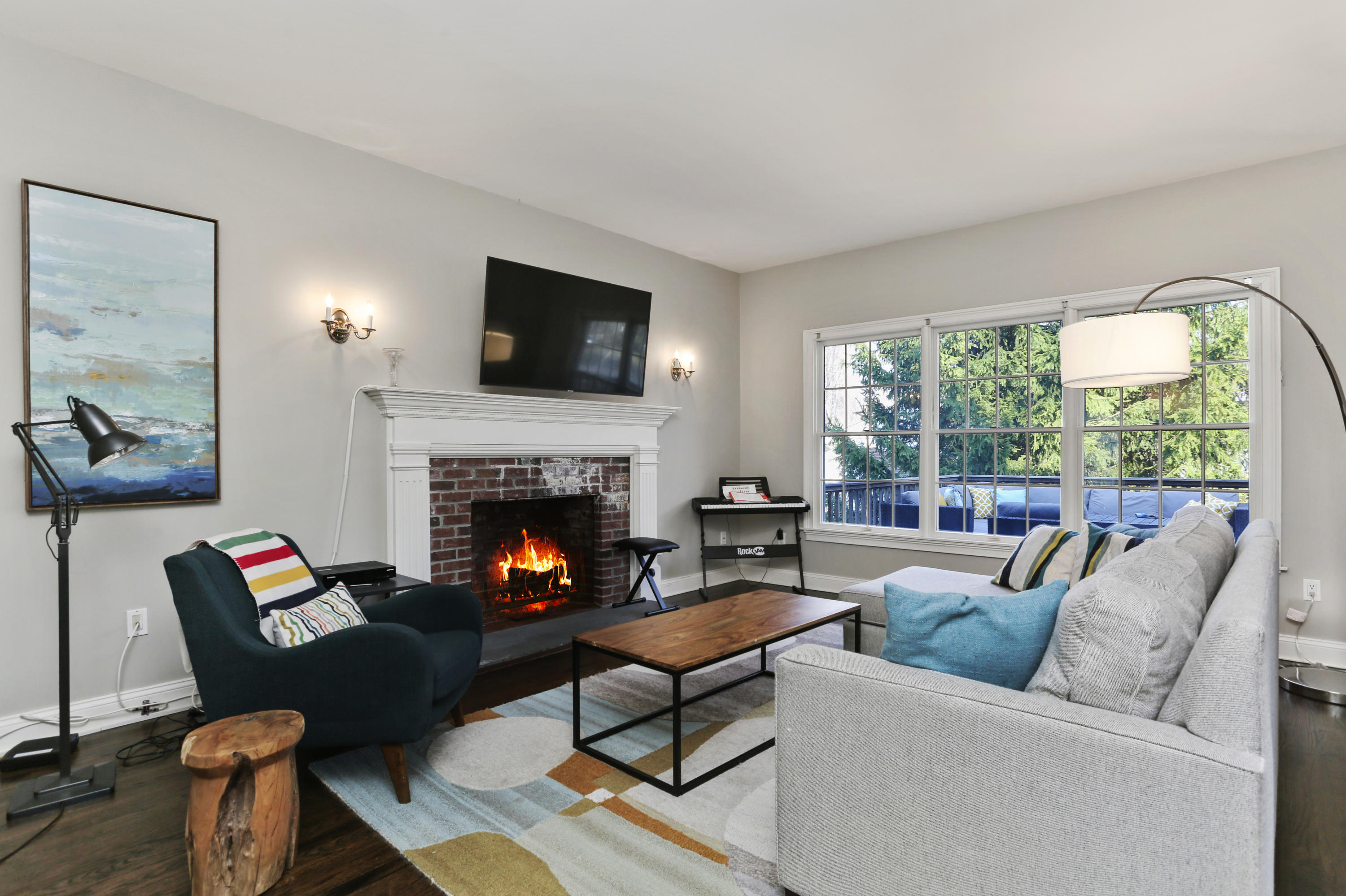 2 Old Field Road Norwalk, CT 06853 - Photo 7 of 23 a living room with furniture and a fireplace