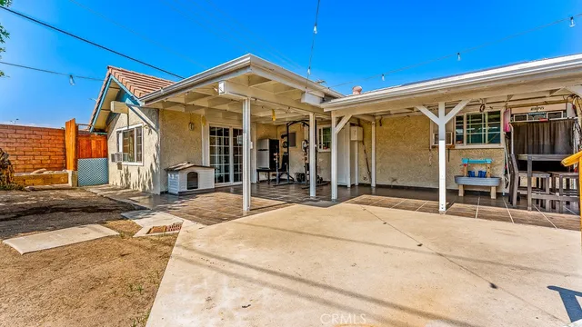 a view of street with large trees