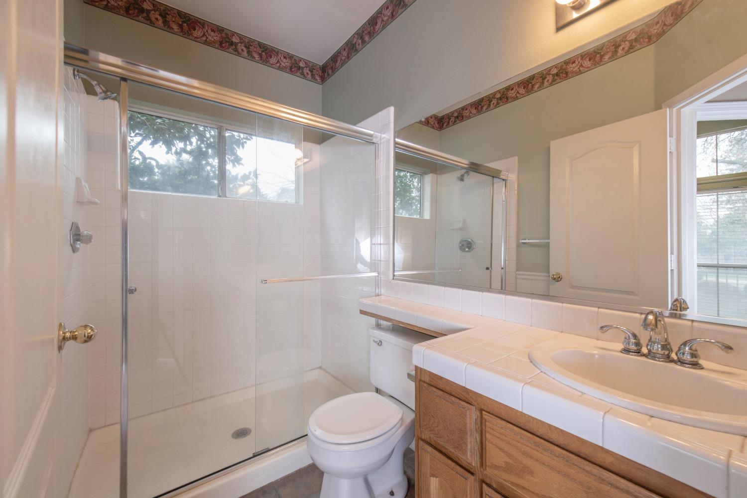1361 Birch Avenue Clovis, CA 93611 - Photo 24 of 43 a bathroom with a sink a toilet and shower