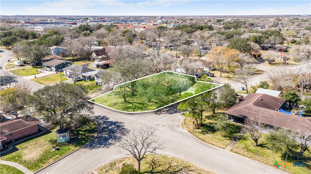 121 Bonham Street Port Lavaca, TX 77979 - Photo 24 of 26 an aerial view of residential houses with outdoor space