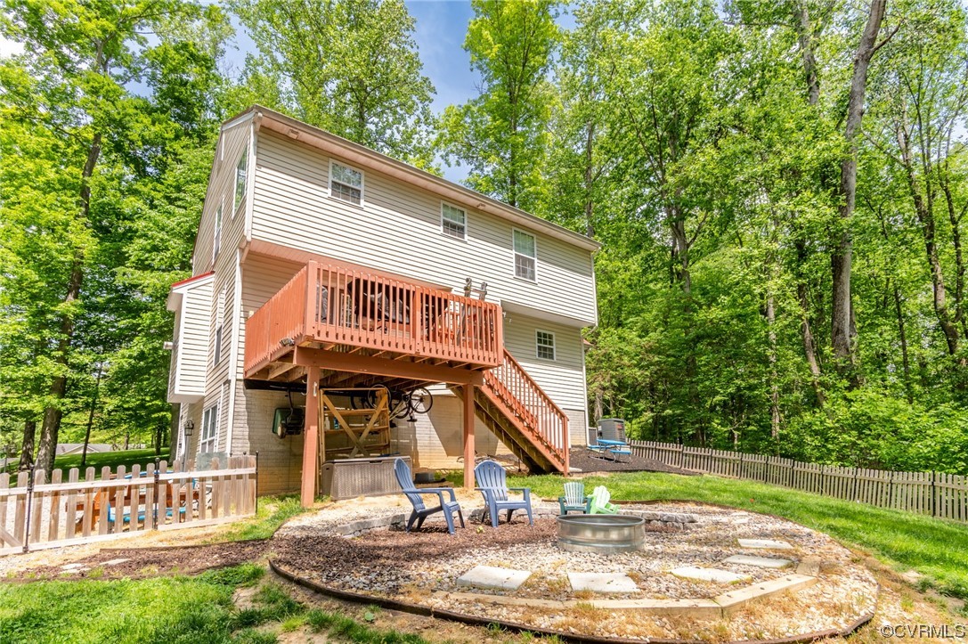 353 Nottoway Lane King William, VA 23086 - Photo 12 of 33 a view of a house with a yard balcony and tree