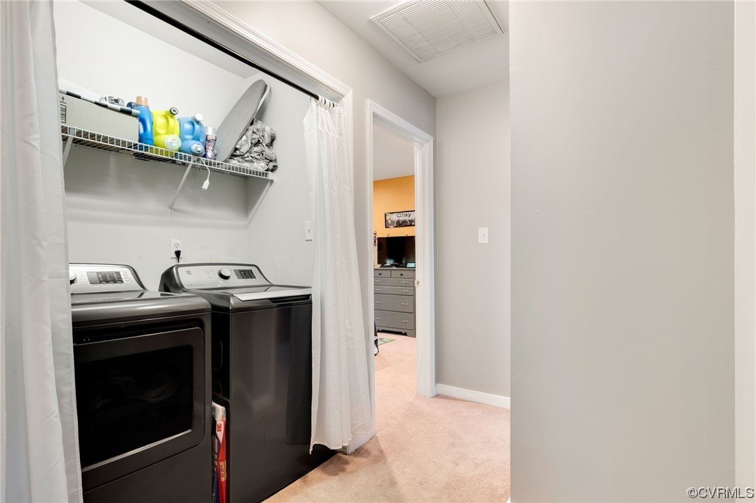 353 Nottoway Lane King William, VA 23086 - Photo 22 of 33 a utility room with dryer and washer