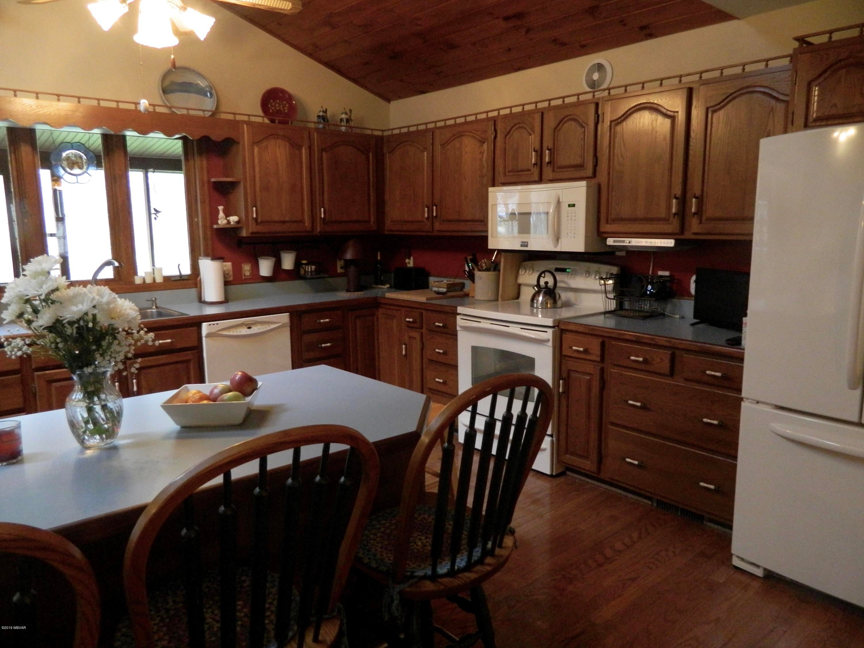 288 Rock Ledge Road Dushore, PA 18614 - Photo 12 of 42 Kitchen with Large Island