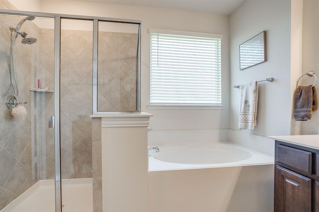 1328 San Marcus Drive Springtown, TX 76082 - Photo 23 of 37 a bathroom with a bathtub and a shower
