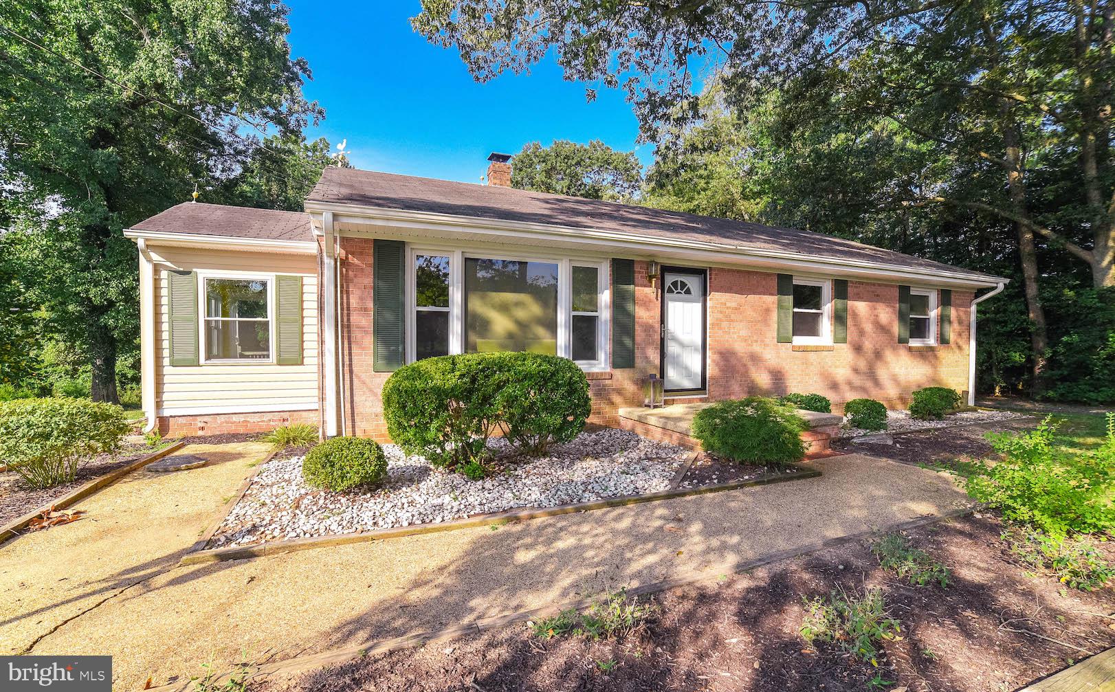 26849 Three Notch Road Mechanicsville, MD 20659 - Photo 1 of 35 Brick Rambler in private, treed setting