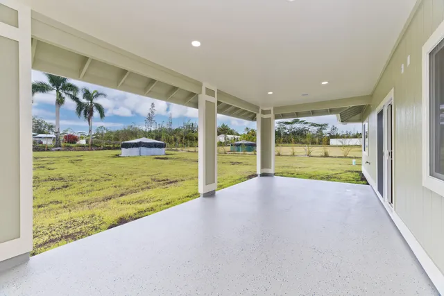 a view of an entryway with a garden