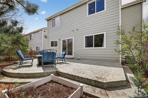 a view of a house with patio