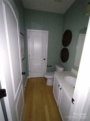 a bathroom with a bathtub and a toilet