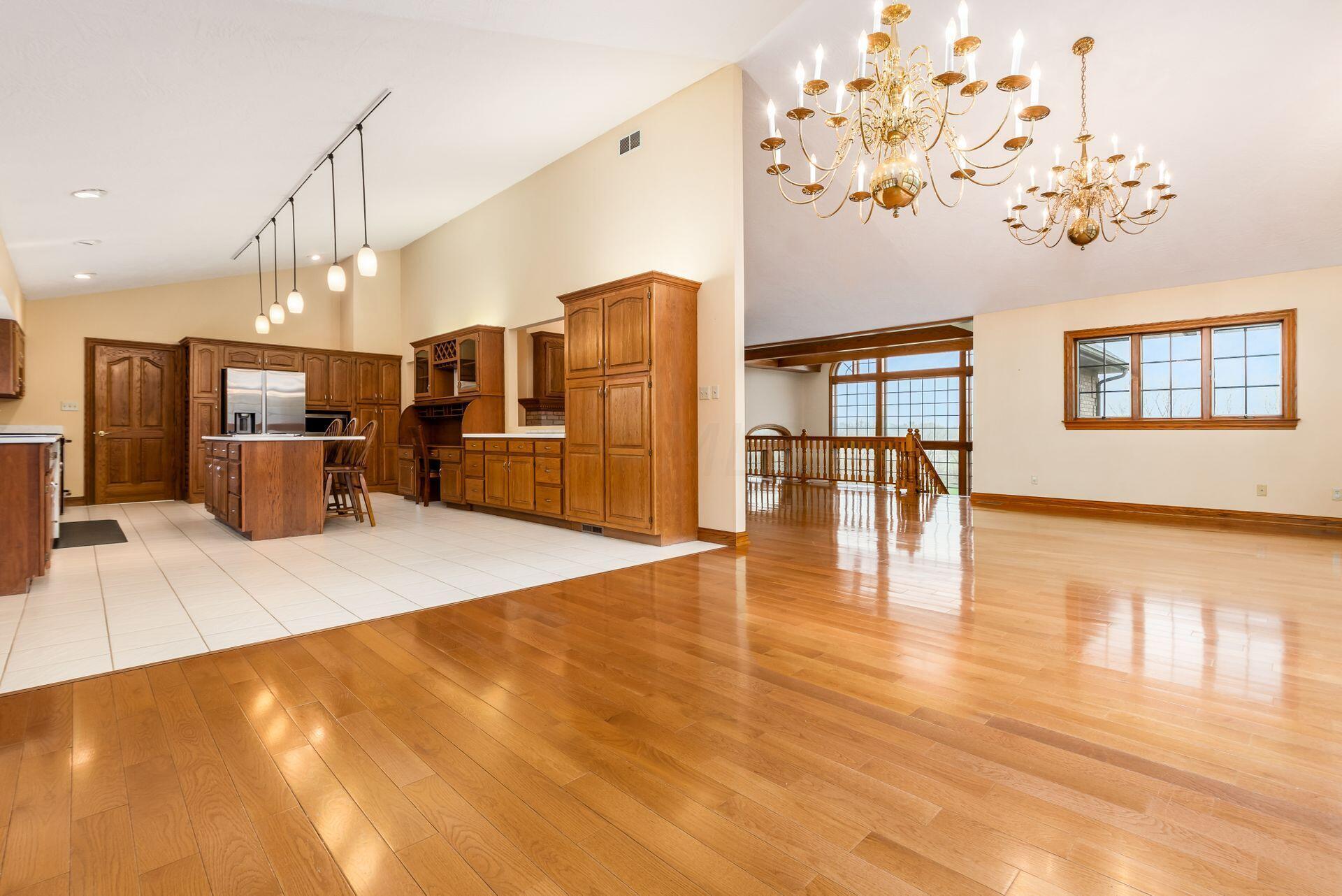 4100 White Road Centerburg, OH 43011 - Photo 12 of 43 Open Kitchen, Dining, and Great Room