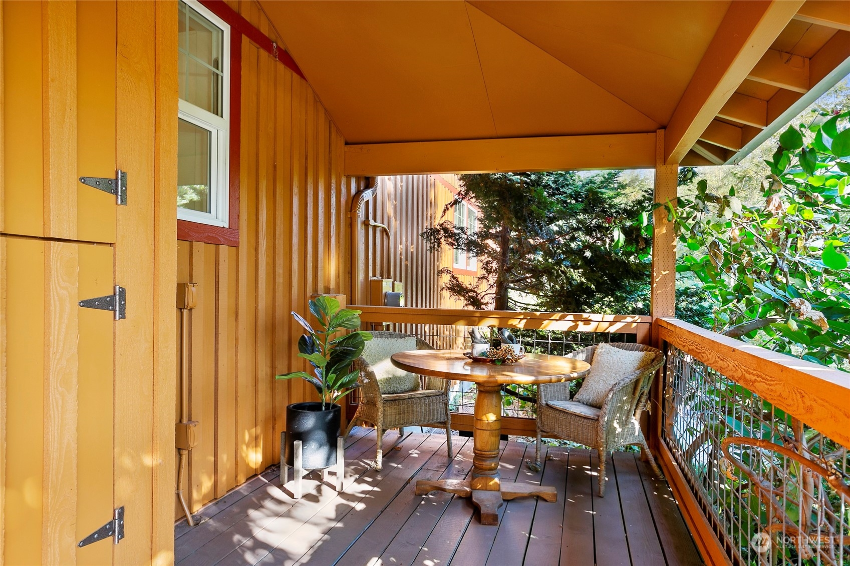 1841 East Smith Road Bellingham, WA 98226 - Photo 4 of 33 a view of balcony filled with furniture and wooden floor