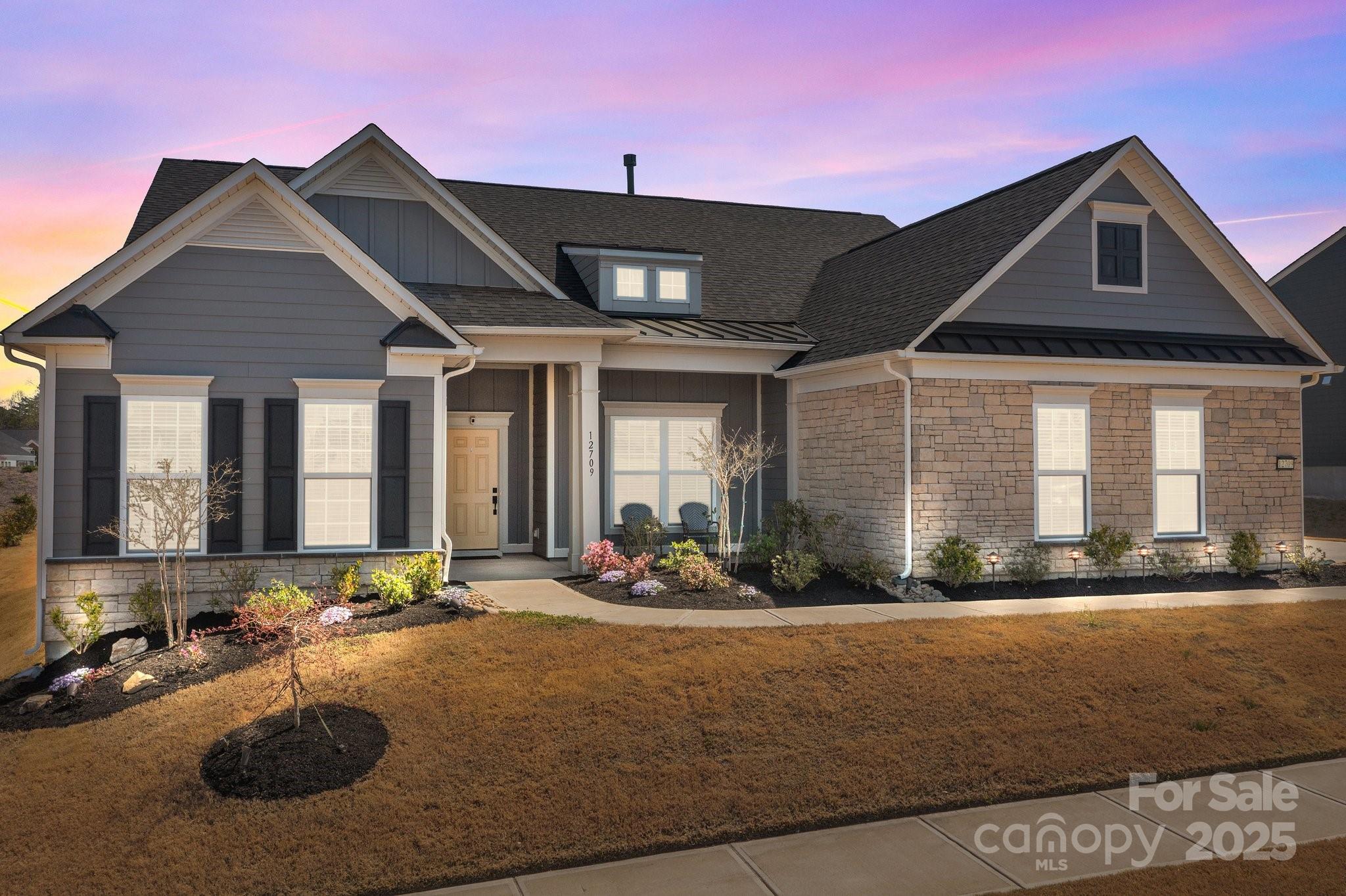12709 Messenger Row Huntersville, NC 28078 - Photo 1 of 45 a front view of a house with a yard
