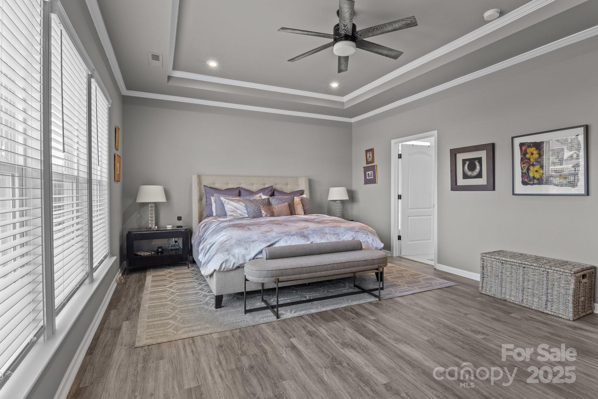 12709 Messenger Row Huntersville, NC 28078 - Photo 28 of 45 a bedroom with a bed window and a table