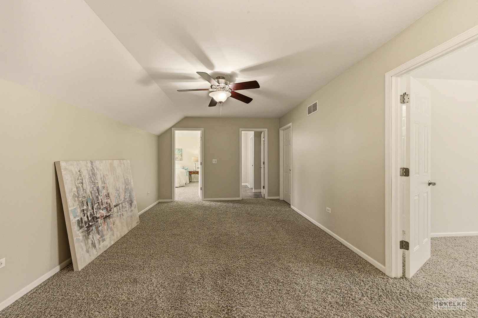 2953 4459th Road Newark, IL 60541 - Photo 25 of 39 a view of a big room with chandelier fan and windows