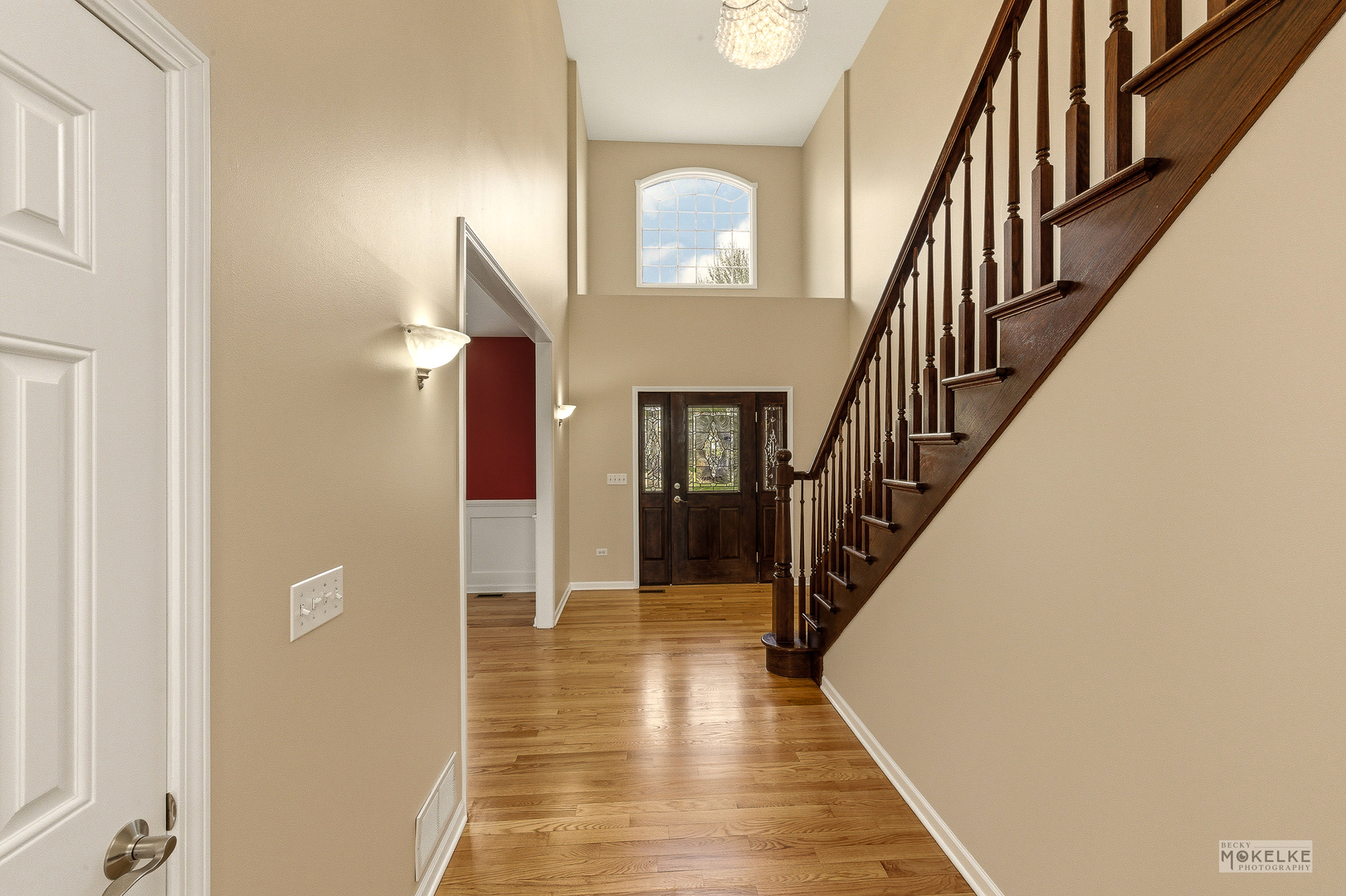 2953 4459th Road Newark, IL 60541 - Photo 7 of 39 a view of a hallway with wooden floor and entryway