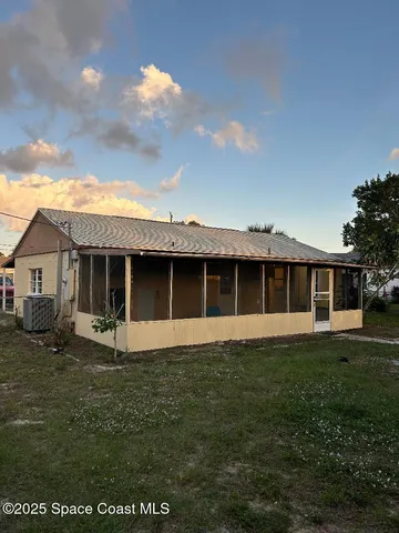 a backyard of a house
